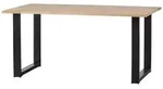 Esstisch Tablo aus Eiche, modernes U-Gestell aus Metall, natur, 180 cm, f&uuml;r...