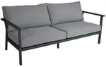 Gartenbank Samvaro 2-Sitzer von Brafab aus Aluminium und Olefin-Stoff, modern,