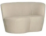 Gartensofa Stone - Aluminium & Polyolefin-Stoff Sand, Rechts