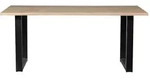 Esstisch Tablo Eiche Baumkante, modern mit U-Gestell, natur, 180 cm, f&uuml;r 4&ndash;6