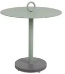 Gartenbeistelltisch Niobe aus Aluminium, modern, rund, gr&uuml;n, &Oslash; 50 cm,