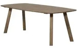 Esstisch Eiche oval, skandinavisches Design, kaschmirbraun, 180x100 cm,...
