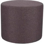 Pouf Rondo 50 cm, runder Sitzhocker aus Polyester, moderner Stil, braun, mit