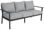 Gartenbank Samvaro 3-Sitzer von Brafab, aus Aluminium und Olefin-Stoff, modern,