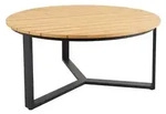 Gartenesstisch Laurion aus Teakholz, modern, rund, natur, &Oslash; 150 cm, f&uuml;r 4&ndash;6