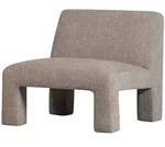 Sessel Lavid aus Webstoff, Retro Chic, natur, bequem gepolstert f&uuml;r Dein Wohnzimmer