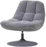 Drehsessel Elvi aus Chenille-Stoff, moderner Relaxsessel mit 360 Grad...