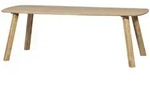 Esstisch aus Eiche oval, skandinavischer Stil, naturfarben, flexibel f&uuml;r 8&ndash;10