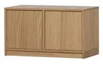 Modulschrank Modulair Eiche, modern mit Push-to-Open, natur, 44x77 cm, 2 T&uuml;ren, 4