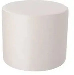 Pouf Rondo, hochwertiger Polyesterbezug, modern, Beige, rund, &Oslash; 50 cm, weiche