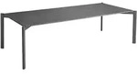 Gartencouchtisch Hallavara aus Stein und Edelstahl, modern, anthrazit, 146x66 cm