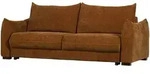Schlafsofa Jonne Chenille, modern wandelbar mit Bettkasten, 3-Sitzer in Braun,...
