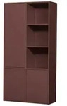 Schrank Merel - Kiefernholz Burgunderrot, 100 cm