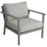 Gartensessel Samvaro Big aus Aluminium und Olefin-Stoff, modern, Beige Sand,...