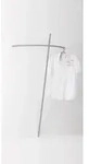 Garderobe Brent aus Edelstahl, modernes Design, silber, hochwertige...
