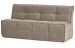 Esszimmerbank Cluster - Boucl&eacute;-Stoff warmes Taupe, 164 cm, mit R&uuml;ckenlehne