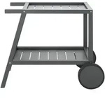 Garten-Servierwagen Samvaro, Anthrazit - aus Aluminium, mit Rollen