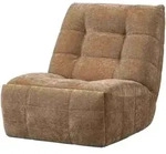Sessel Cord Hellbraun, moderner Relaxsessel mit Motorfunktion, gepolstert,