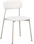 Esszimmerstuhl Inka 4er-Set, gepolstert aus Stoff und Metall, modern, taupe,