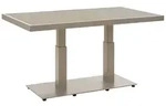 Gartencouchtisch Scale - Aluminium & Keramik, H&ouml;henverstellbar, 140x85 cm,...