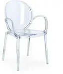 Gartenstuhl Camilla 4er-Set aus Kunststoff, modern stapelbar mit Armlehne,