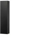 Schrank Teun aus Kiefernholz, modernes Design, schwarz lackiert, mit