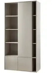 Schrank Settle Down aus Kiefernholz, modern, hellgrau, mit Push-to-open-T&uuml;ren,