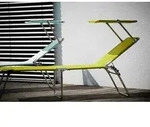 Gartenliege Amigo 40+ von Fiam aus Aluminium, modern, 3-fach verstellbar, Wei&szlig;