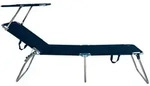 Gartenliege Amigo 40+ von Fiam aus Aluminium, modern, mit Sonnenblende,...