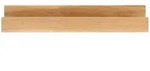 Wandregal Ell aus massiver Eiche, modern und massiv, 80 cm, ge&ouml;ltes Holz, natur