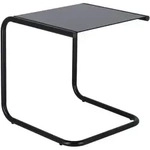 Gartenbeistelltisch Club aus Aluminium, modern, Edition Schwarz, quadratisch, Outdoor