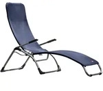 Gartenliege Samba von Fiam aus Aluminium, verstellbar, dunkelblau, wetterfest, f&uuml;r