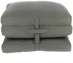 Bodenkissen Sheffield faltbar, Outdoor-Design mit abwaschbarem Bezug, gepolstert,