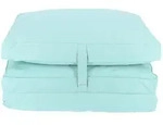 Bodenkissen Sheffield faltbar aus Polyacryl, Outdoor-Design, hellblau, abwaschbarer