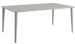 Gartenesstisch Nimes aus Aluminium, modern, beige, f&uuml;r 6-8 Personen, 200x98 cm