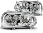 Design Angel Eyes Scheinwerfer passend f&uuml;r VW Golf 3 91-97 chrom
