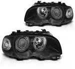 LED Angel Eyes Scheinwerfer passend f&uuml;r BMW 3er E46 Coupe / Cabrio 99-03...