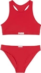 PUMA 938136_02, PUMA Bikini mit Ringerr&uuml;cken M&auml;dchen, Kleidung, Rot, 6 Y kids