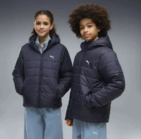 PUMA 685226_16, PUMA Essentials Wattierte Kapuzenjacke Teenager, Kleidung, Blau,