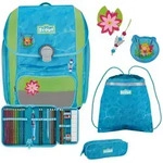 Scout Genius Schulranzen-Set 4 teilig DIN Water Lily