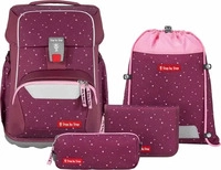 Step by Step 227105, Step by Step BASIS Schulranzen-Set "Berry Stars", 4-teilig
