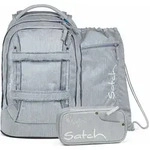 Satch pack Schulrucksack Set Washed Blue