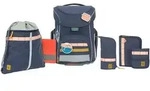 L&auml;ssig Schulranzen Set 7-teilig, Slim Unique navy