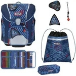 Scout Micro Schulranzen-Set 4 teilig Safety Light Space Explorer