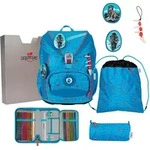 DerDieDas ErgoFlex Light Superflash Blue Ice Schulranzenset 5-teilig