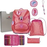 DerDieDas ErgoFlex Light Superflash Coral Reef Schulranzenset 5-teilig