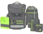 L&auml;ssig Schulranzen Set 7-teilig, Slim Unique anthracite
