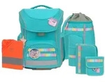 L&auml;ssig Schulranzen Set 7-teilig, Slim Unique turquoise