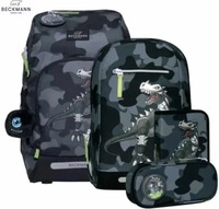 Beckmann 124103a, Beckmann Schulranzenset Active Air FLX - 6-Tlg. Set Camo Rex