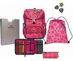 DerDieDas ErgoFlex Light Superflash Neon Star Schulranzenset 5-teilig
